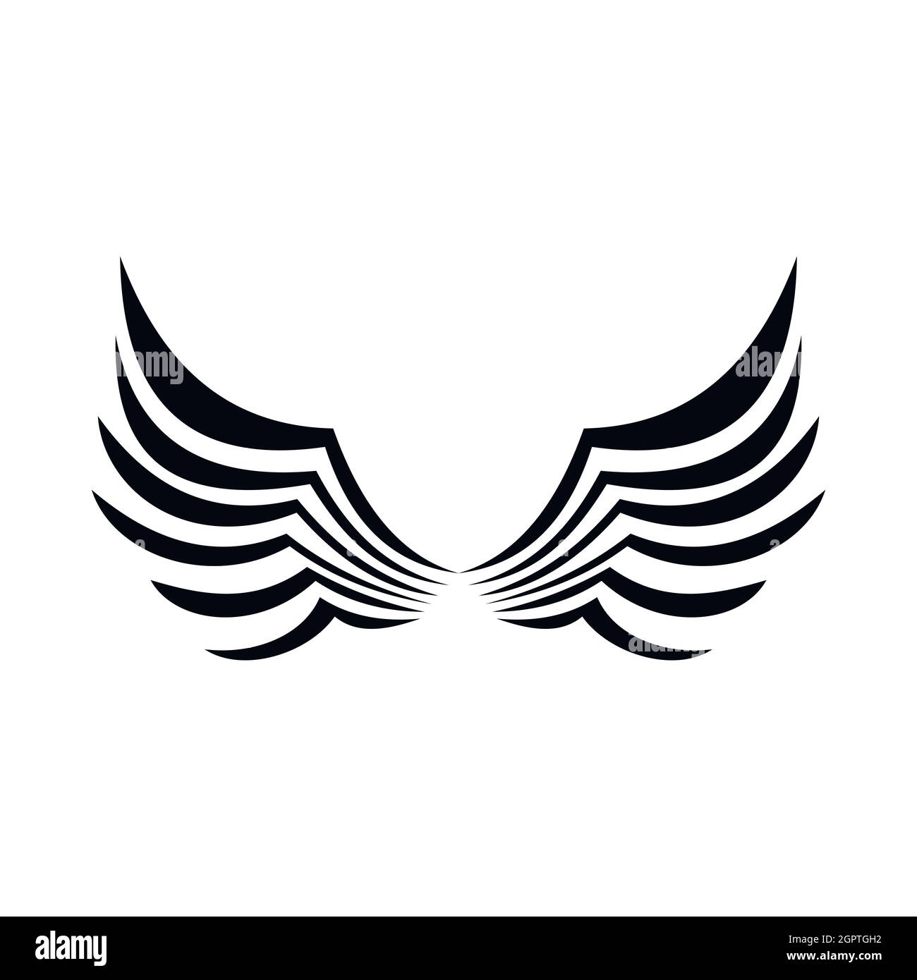 Wing icon, simple style Stock Vector Image & Art - Alamy
