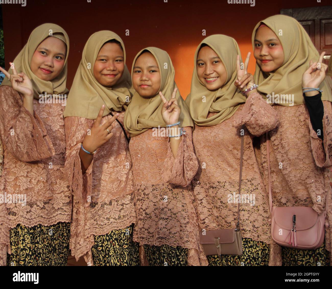 Kebaya Is A Traditional Women's Upper Garment, Long Sleeves, Worn With