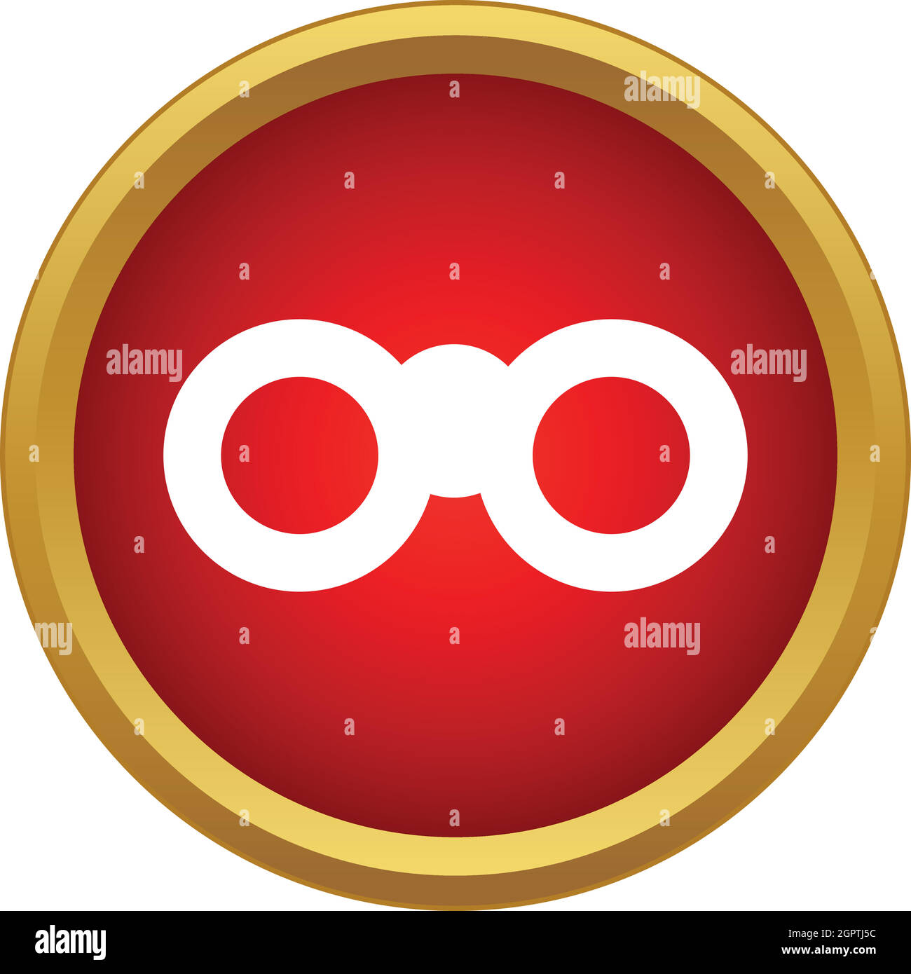 Binocular icon in simple style Stock Vector Image & Art Alamy