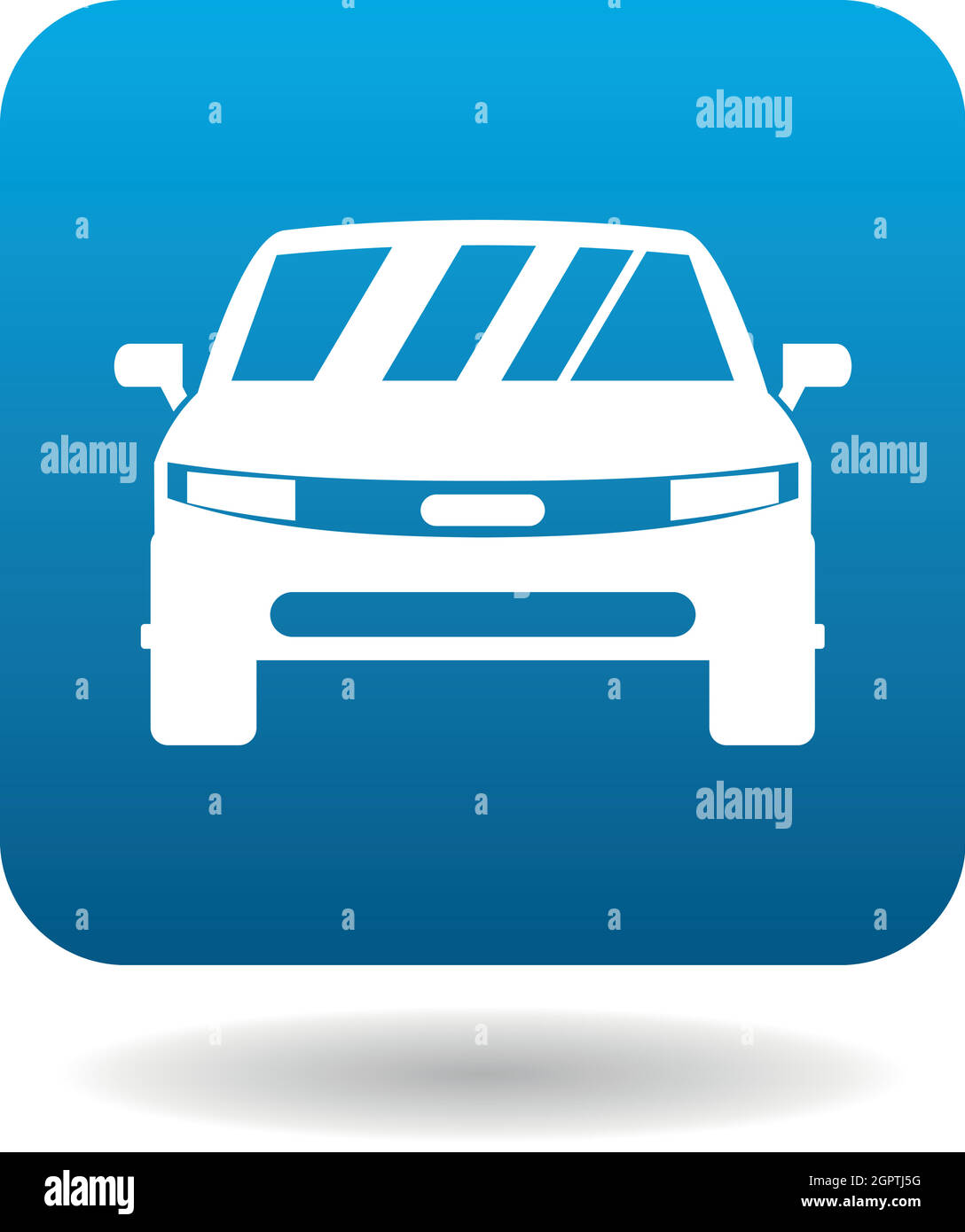 Parked car icon, simple style Stock Vector