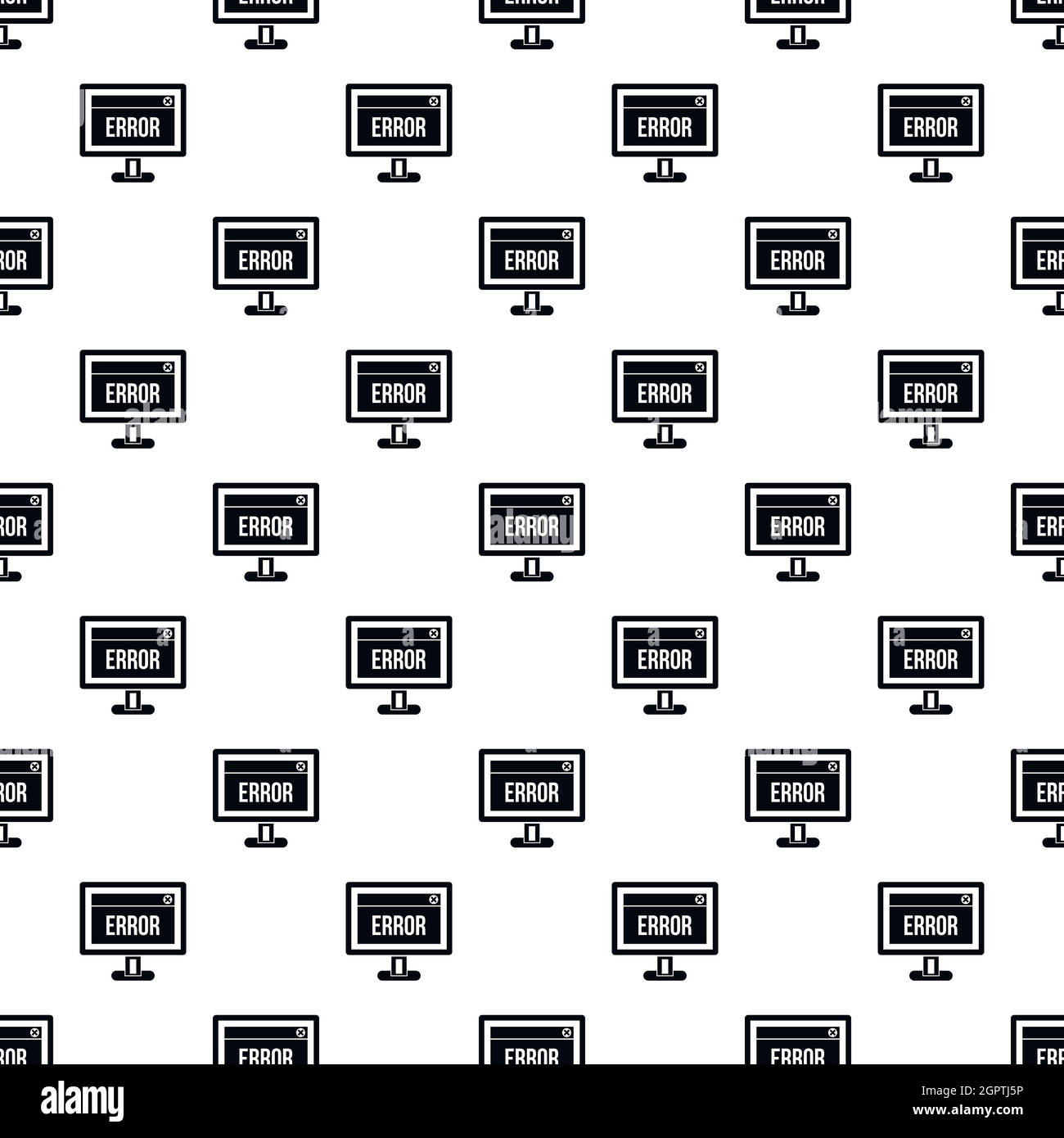 Monitor error pattern, simple style Stock Vector Image & Art - Alamy