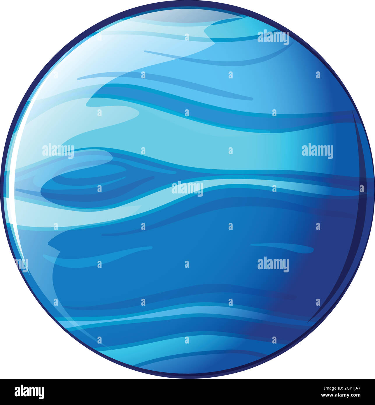 A blue planet Stock Vector