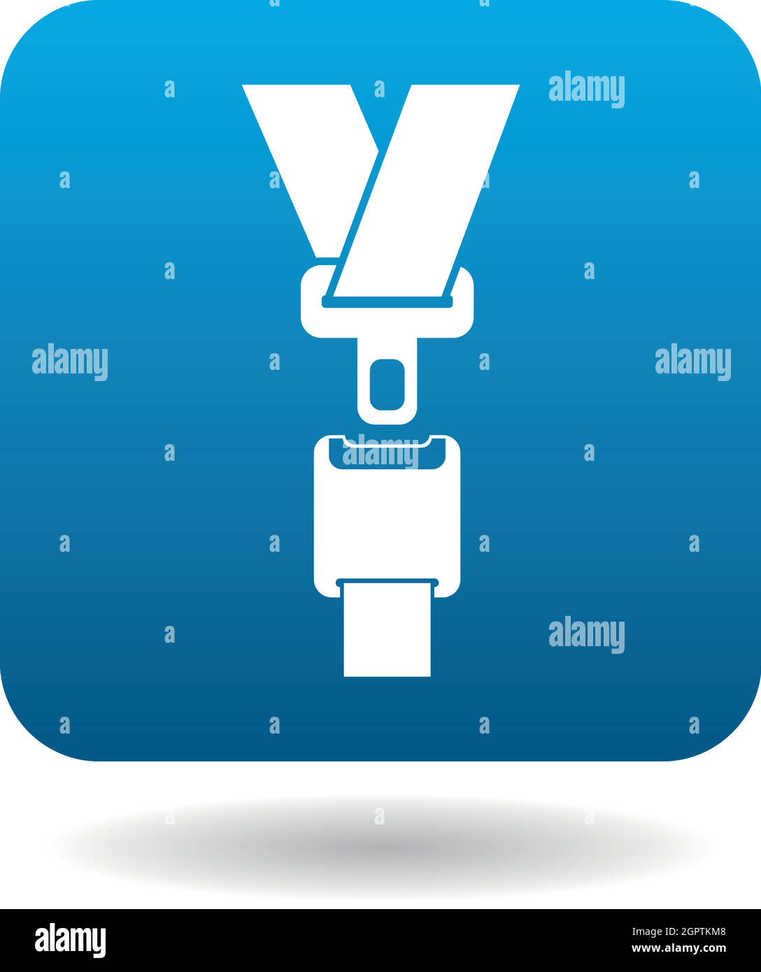 Seat belt icon in simple style Stock Vector