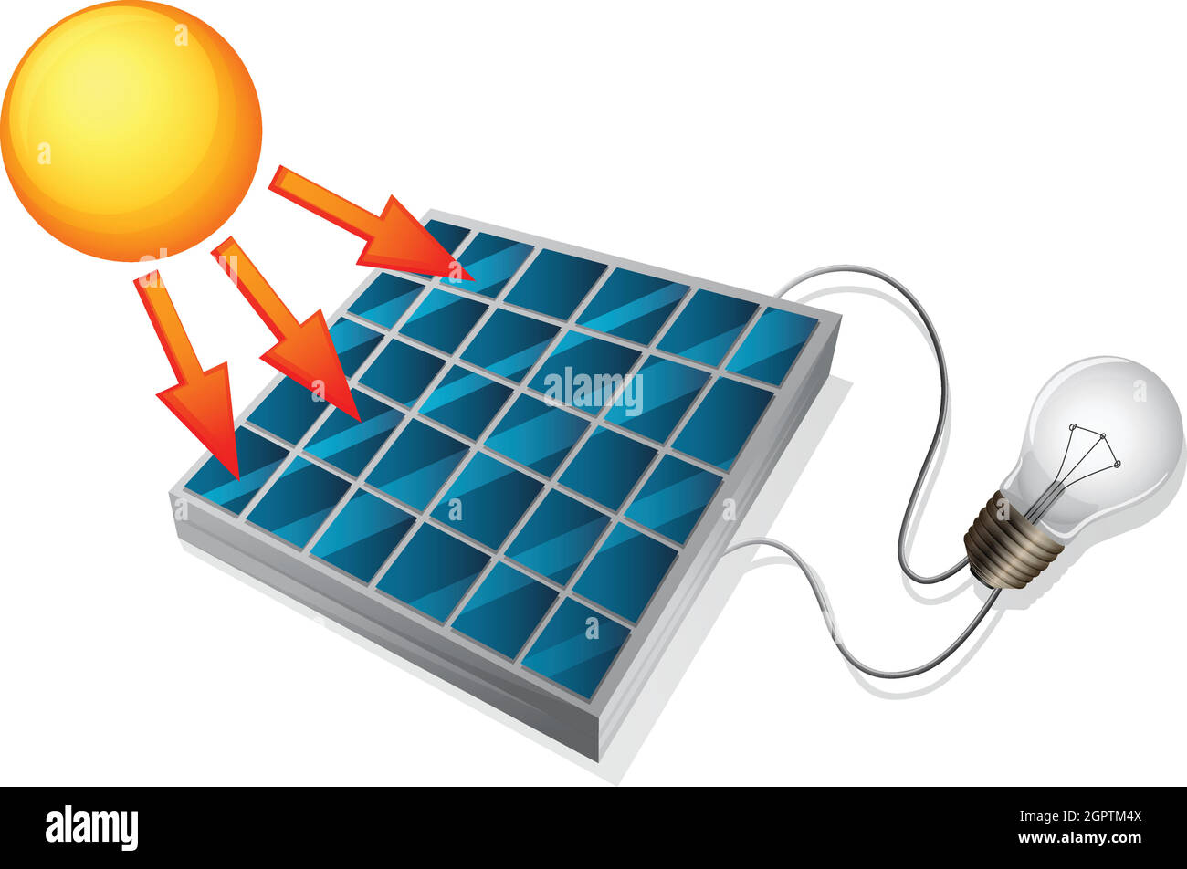 Solar Cell Concept Stock Vector
