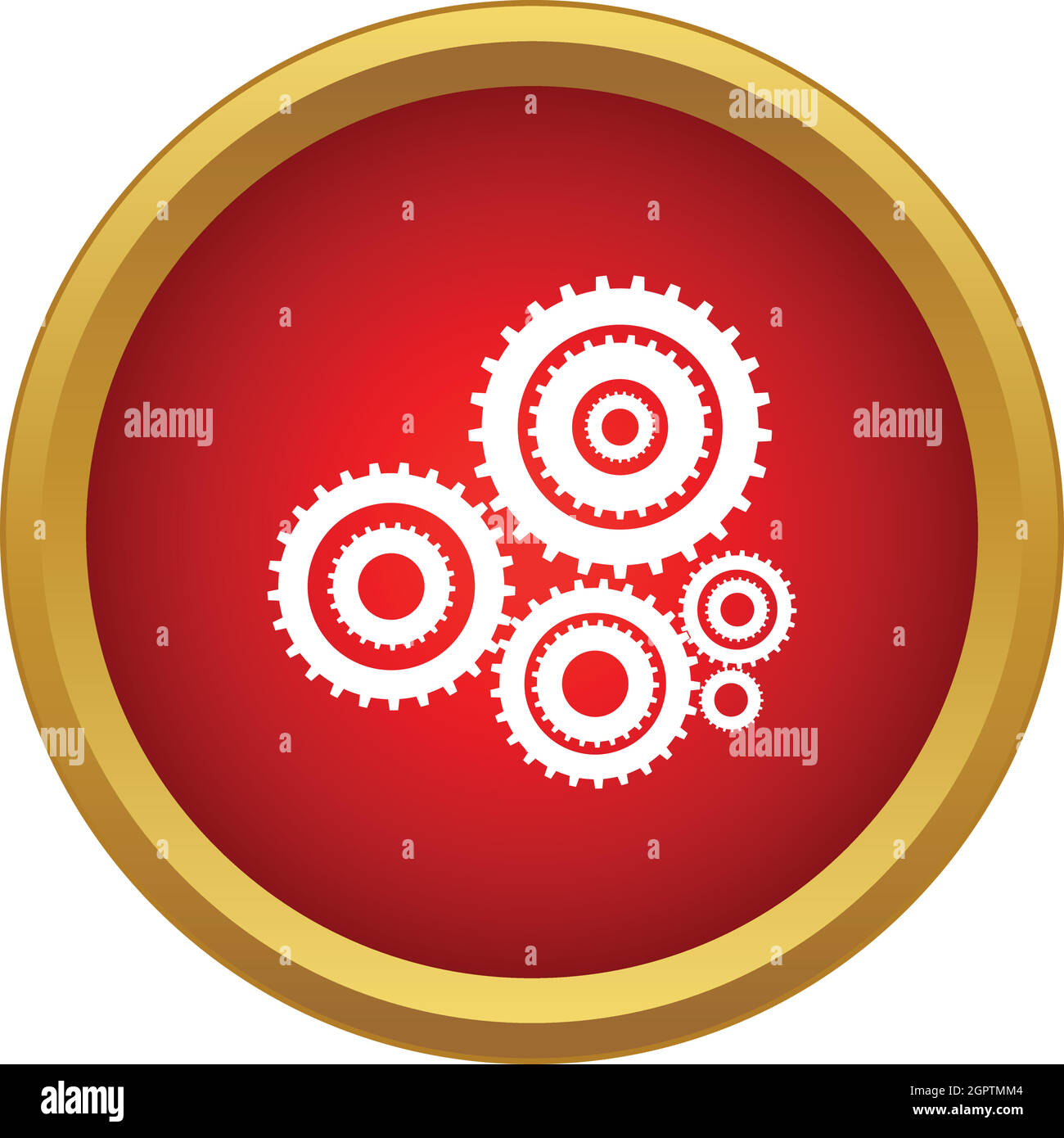 Gear icon, simple style Stock Vector Image & Art Alamy