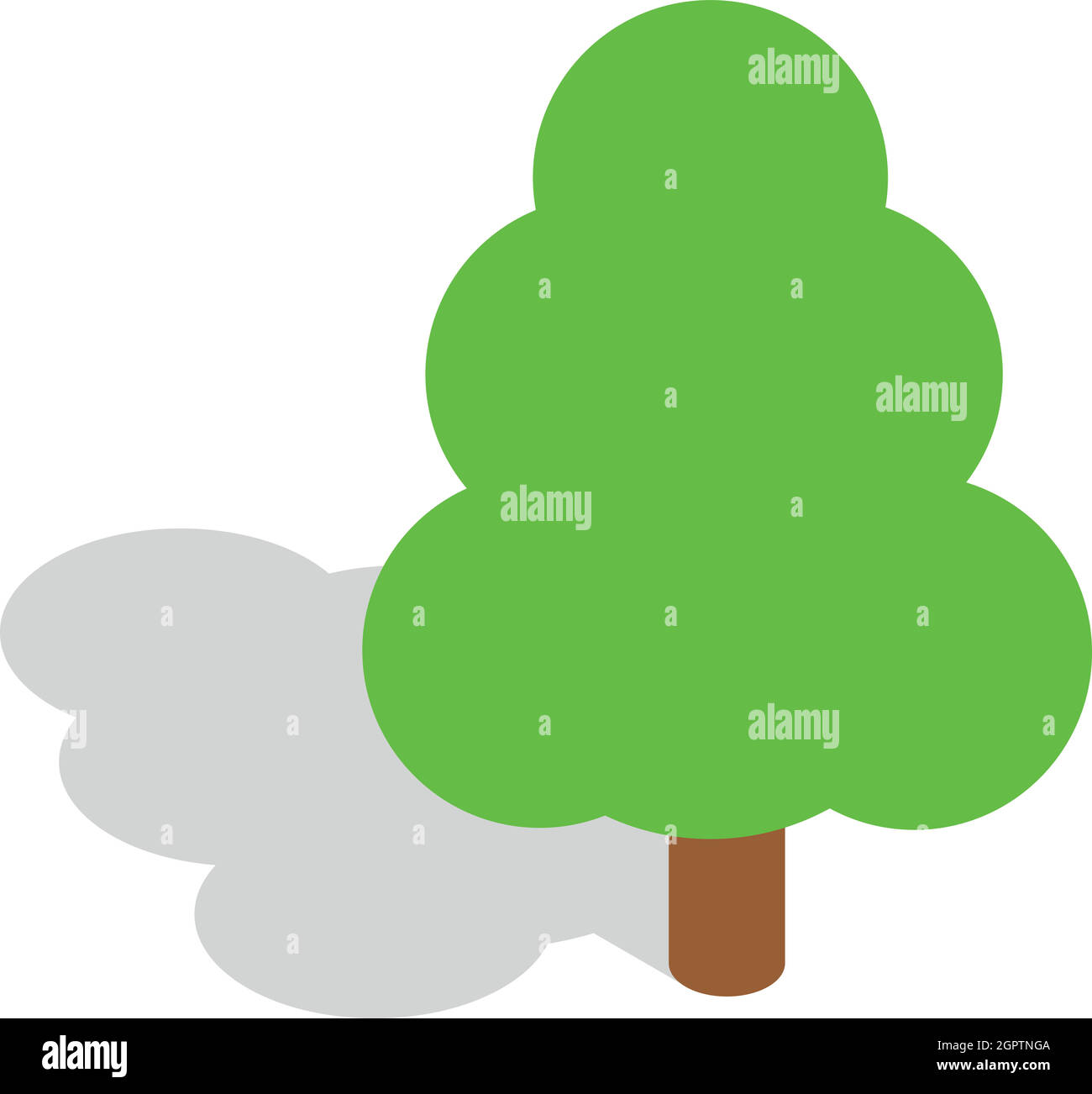 Tree icon, isometric 3d style Stock Vector Image & Art - Alamy