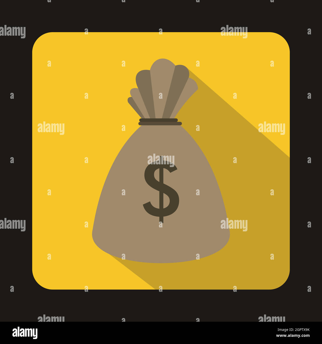 Money bag icon in flat style Stock Vector Image & Art - Alamy