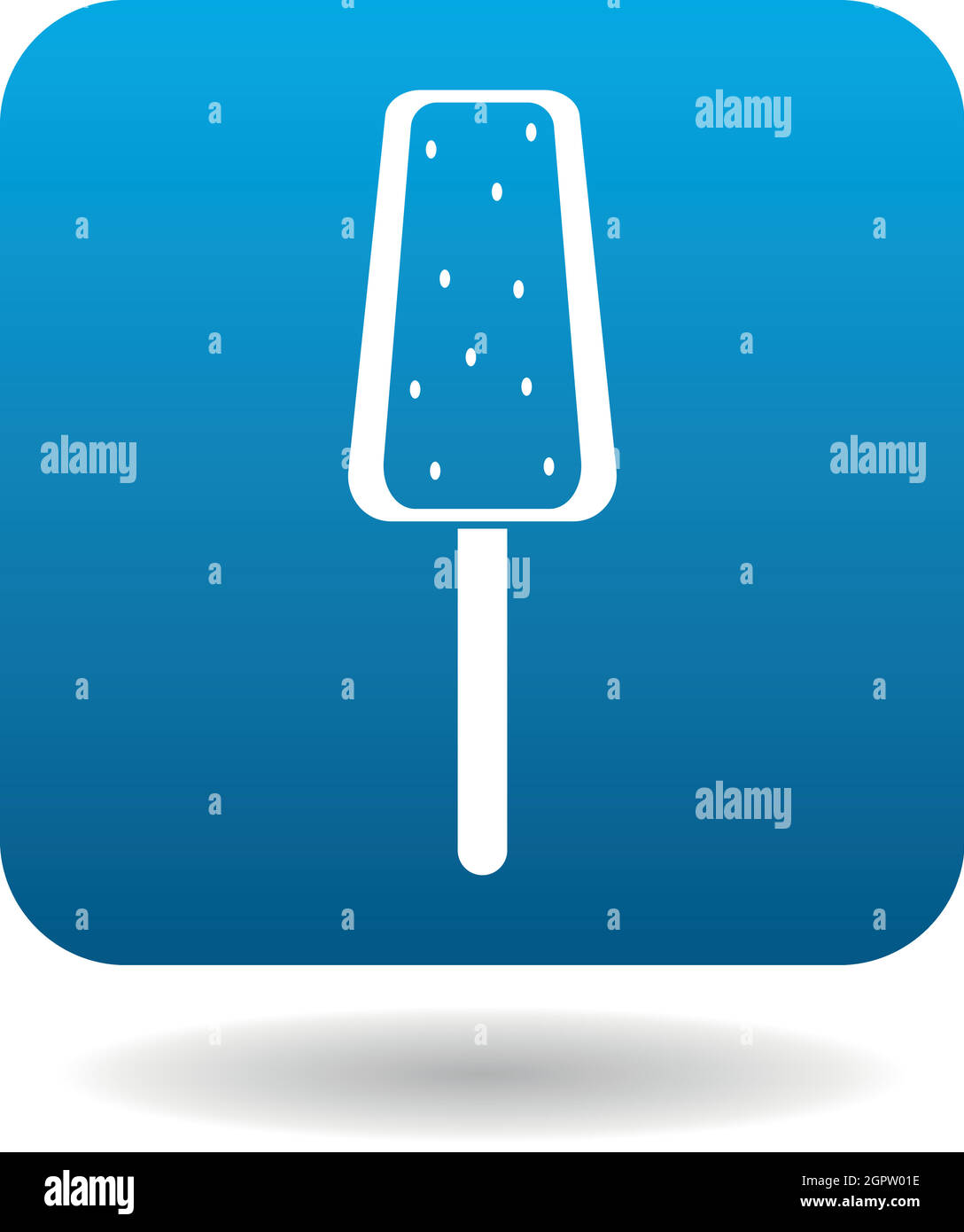 Chocolate ice cream icon, simple style Stock Vector Image & Art - Alamy