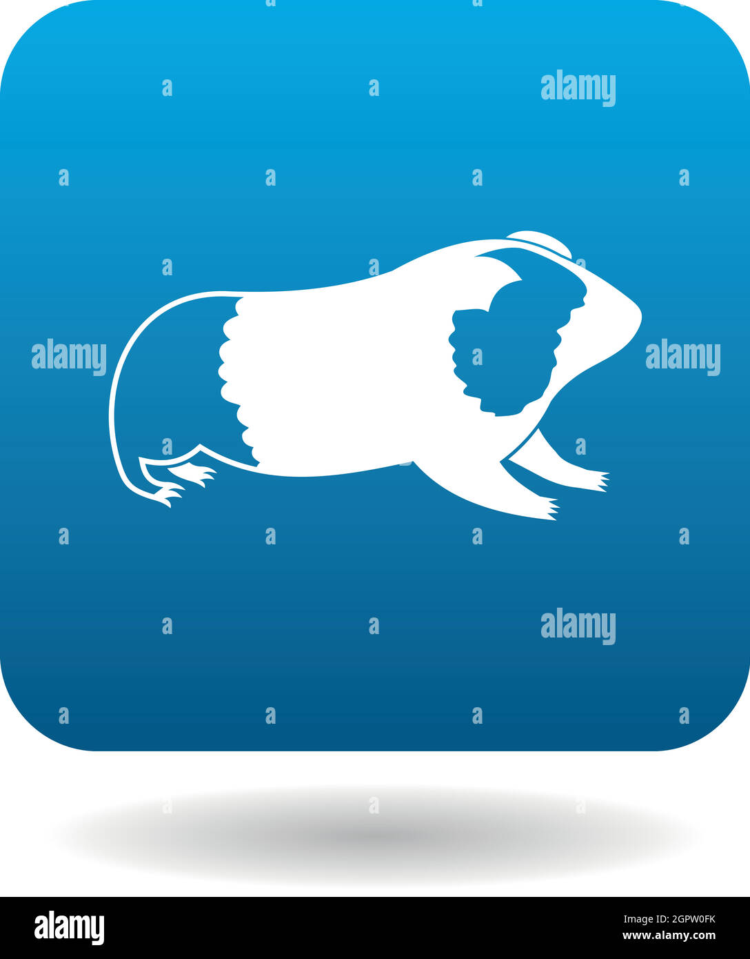 Guinea pig icon, simple style Stock Vector