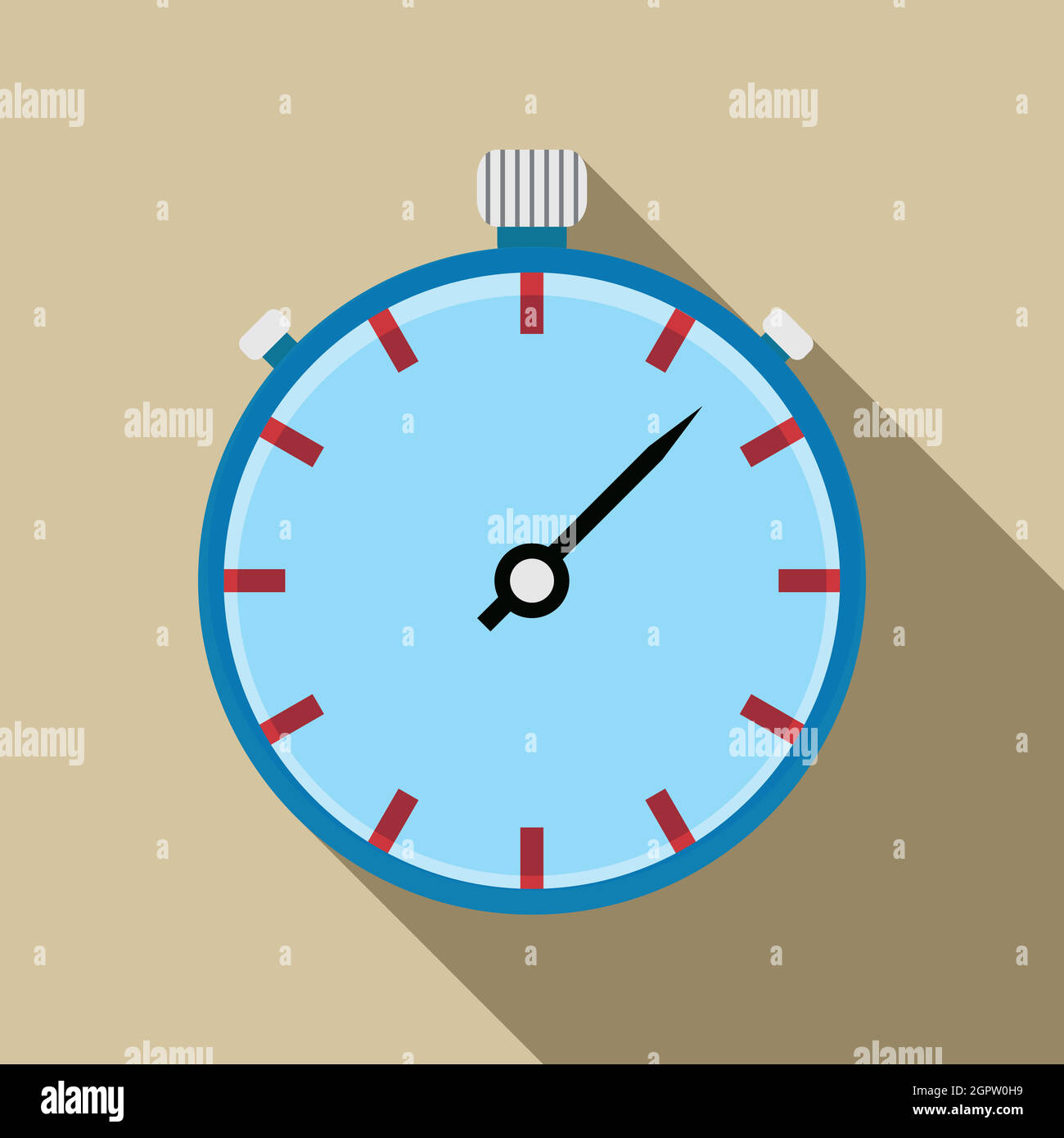 Stopwatch icon in flat style Stock Vector Image & Art - Alamy