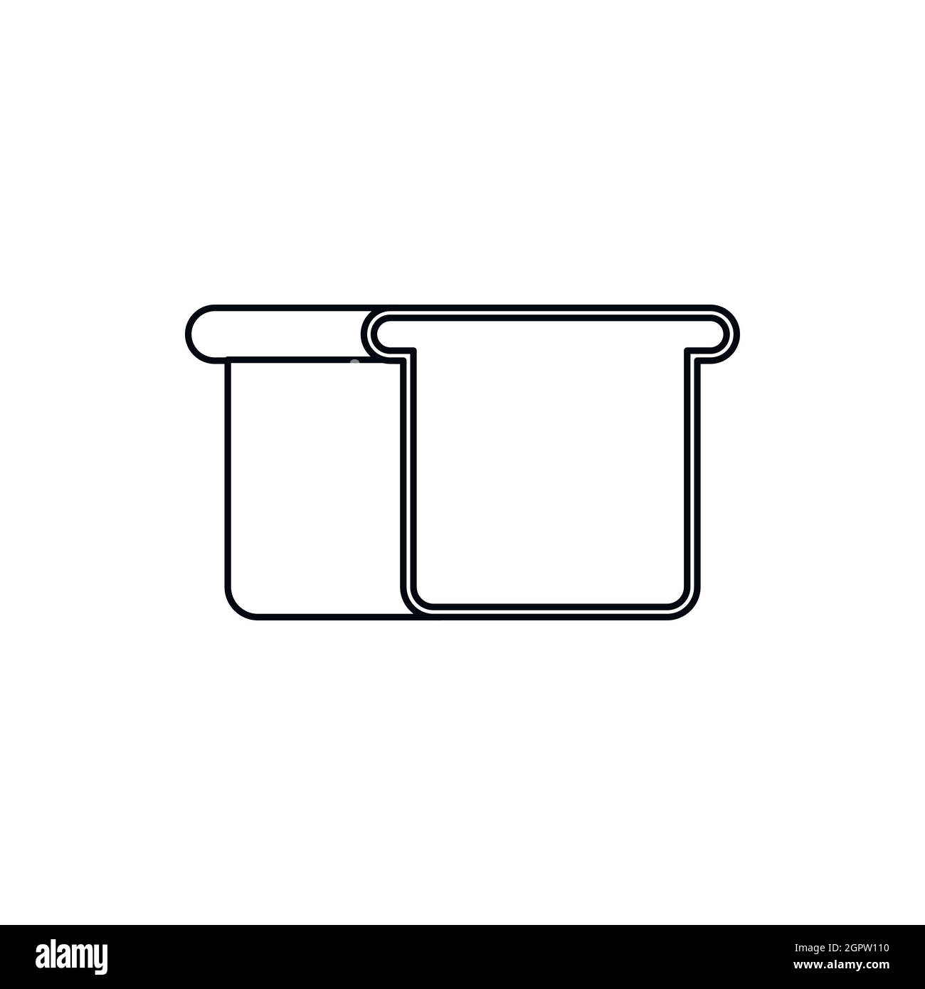 Recipe food icon outline Cut Out Stock Images & Pictures - Alamy