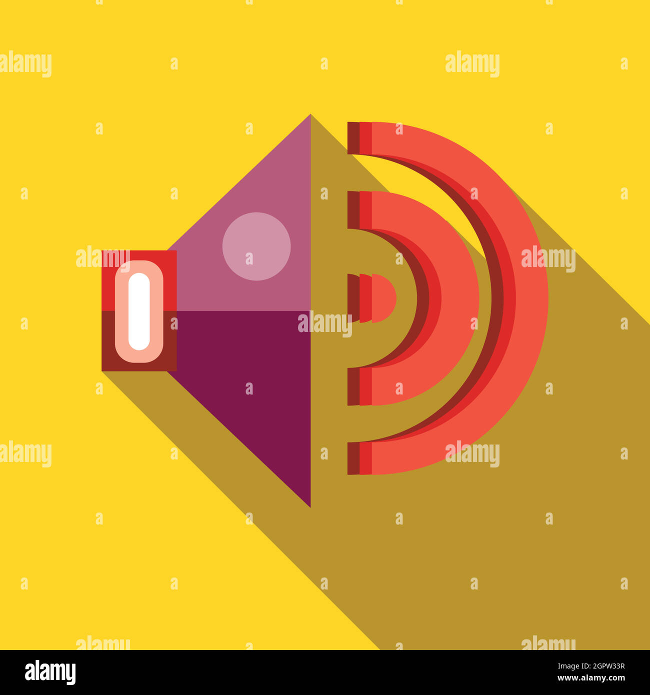 Speaker volume icon in flat style Stock Vector Image & Art Alamy