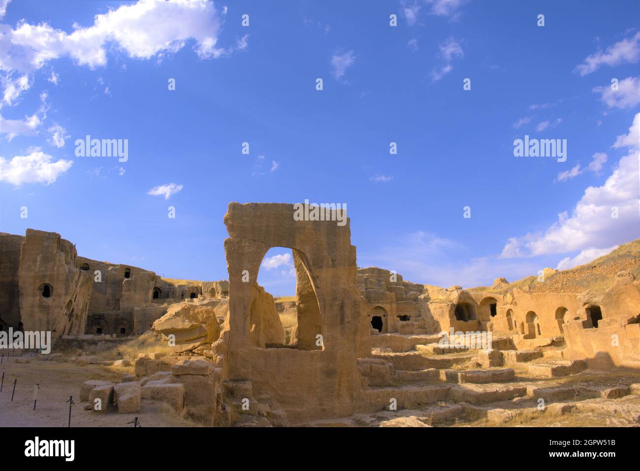 Ancient city Dara in Mardin Stock Photo