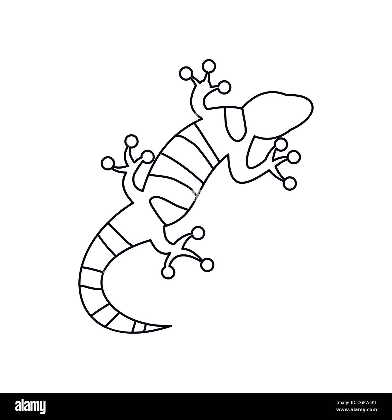Lizard icon, outline style Stock Vector Image & Art - Alamy