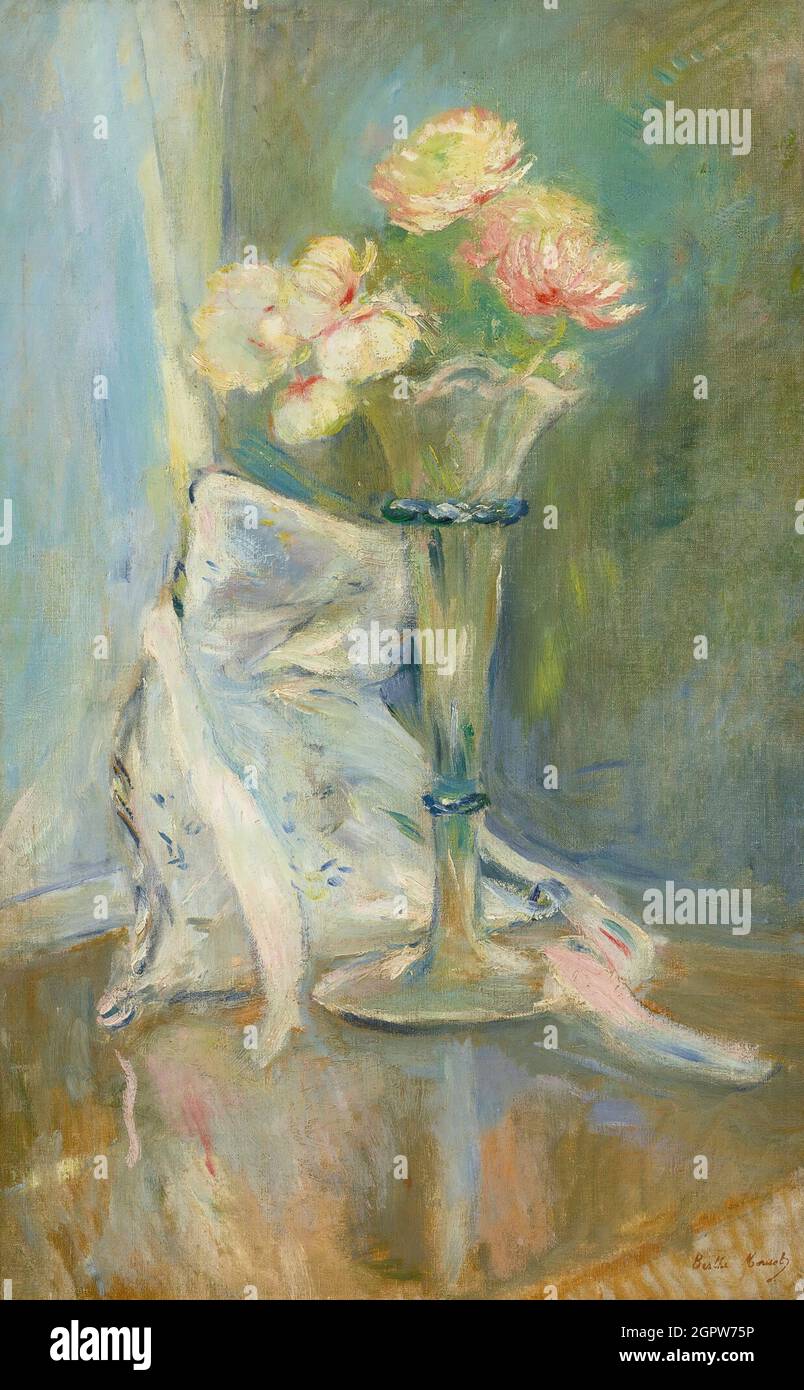 An&#xe9;mones roses , 1891. Private Collection. Stock Photo