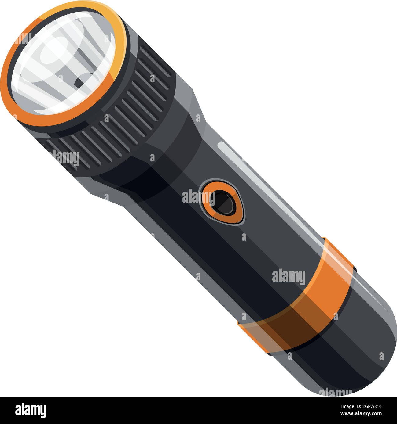 Flashlight icon in cartoon style Stock Vector Image & Art Alamy