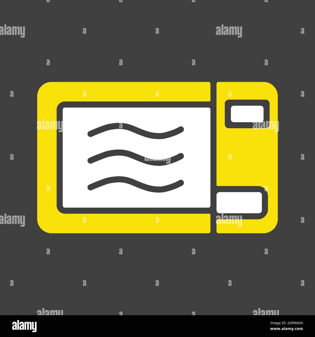 Microwave vector glyph icon. Electric kitchen appliance. Graph symbol ...