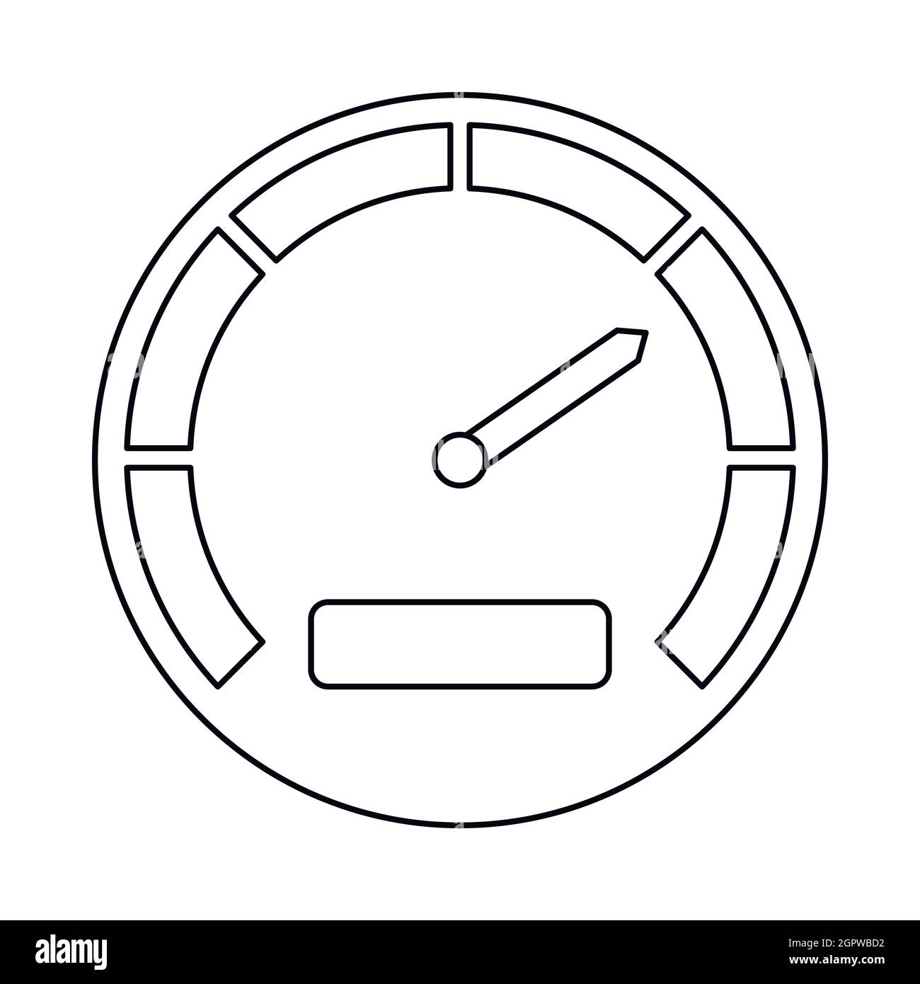Speedometer icon, outline style Stock Vector Image & Art - Alamy