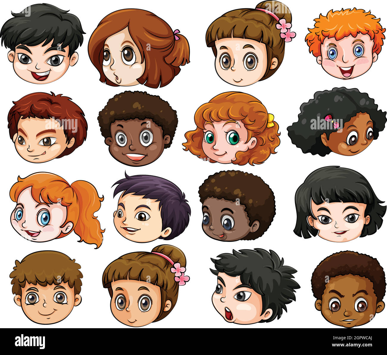 Heads of men Stock Vector Images Alamy