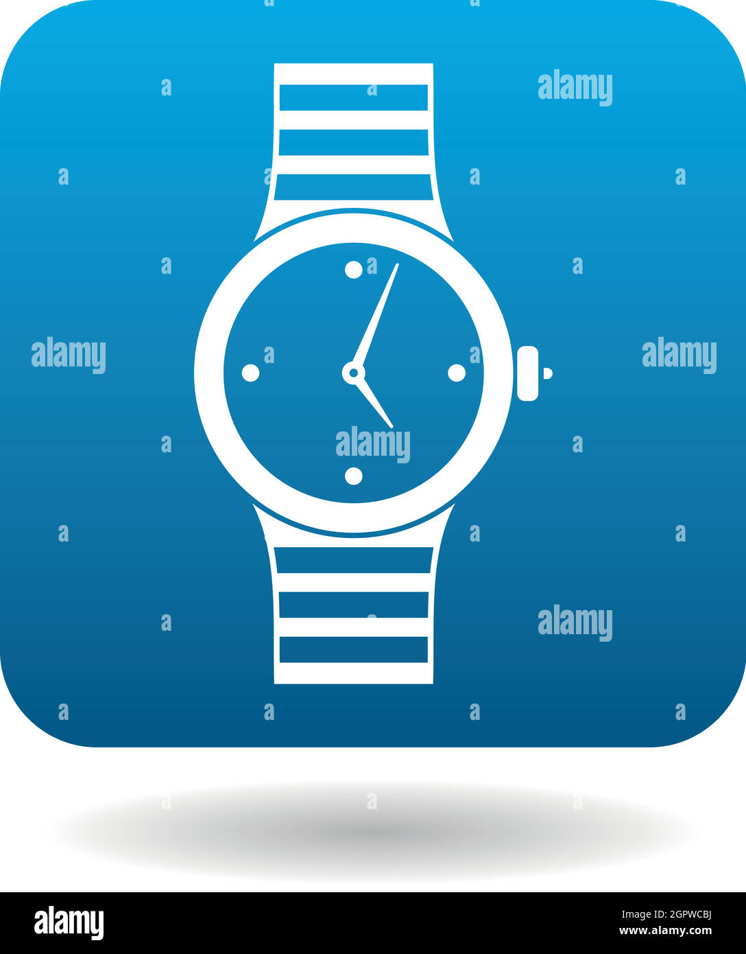 Wristwatch icon, simple style Stock Vector