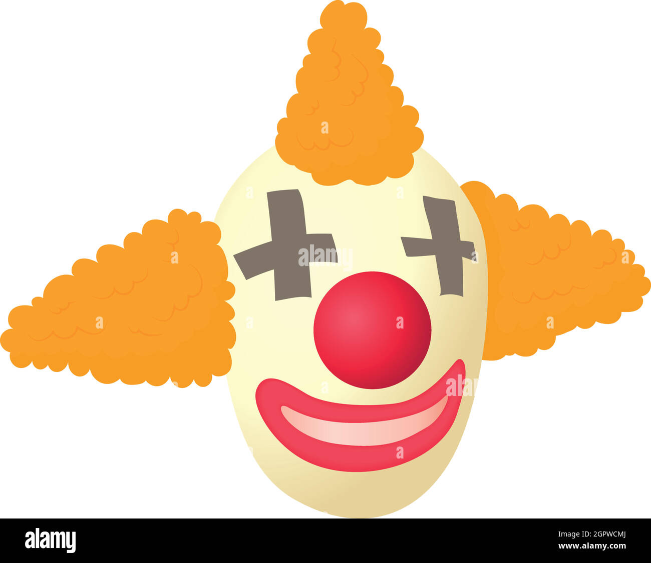 Clown icon in cartoon style Stock Vector Image & Art - Alamy