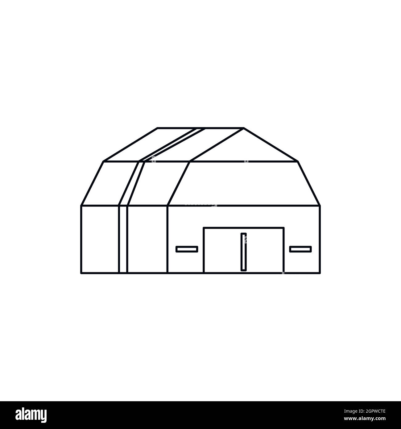 Garage storage icon, outline style Stock Vector