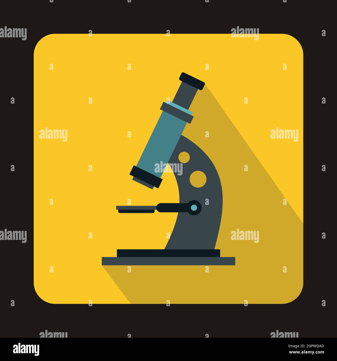 Microscope icon in flat style Stock Vector Image & Art Alamy