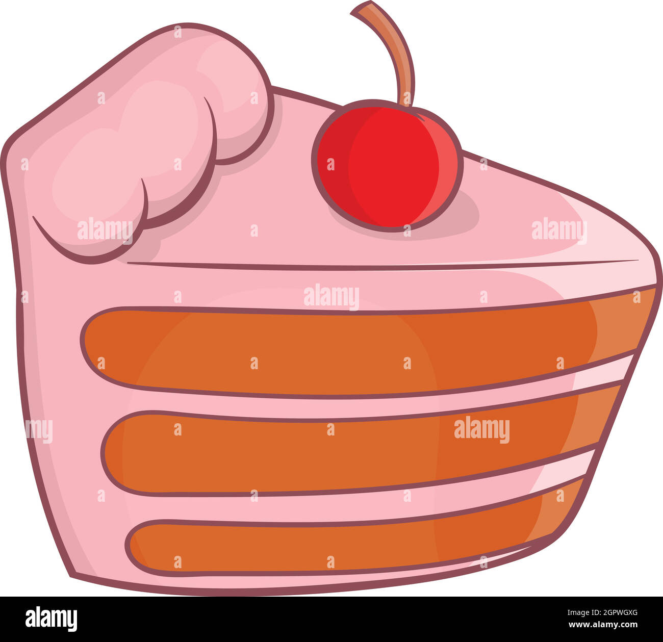 White cake white icing Stock Vector Images Alamy
