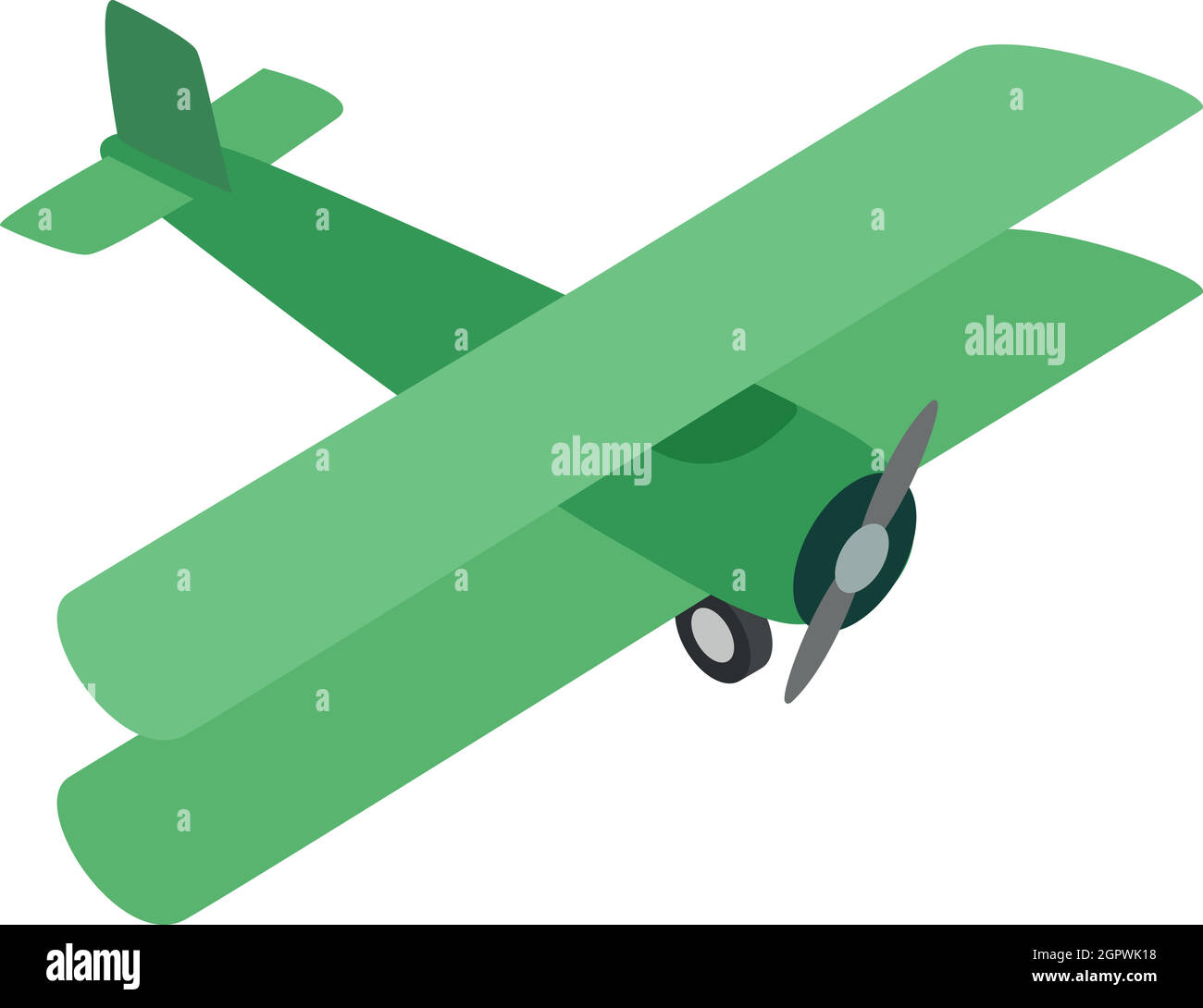 Green plane icon, isometric 3d style Stock Vector Image & Art - Alamy