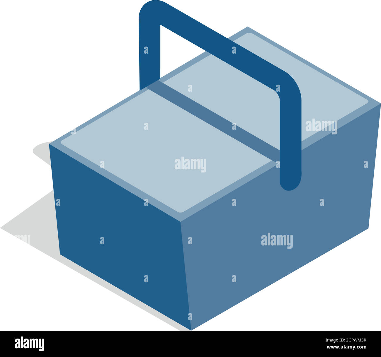 Bag refrigerator icon, isometric 3d style Stock Vector