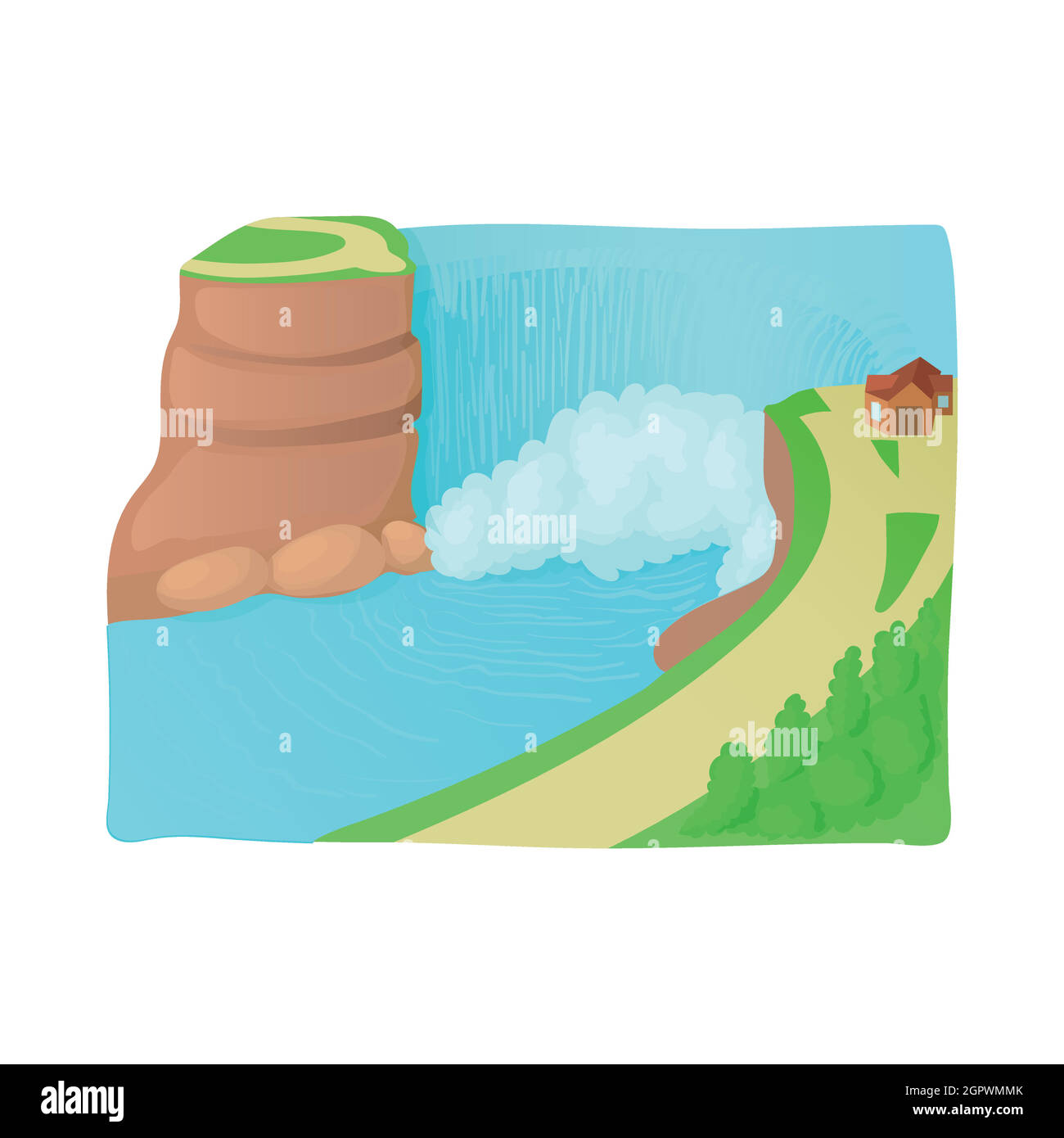Fresh water mountain stream Stock Vector Images - Alamy