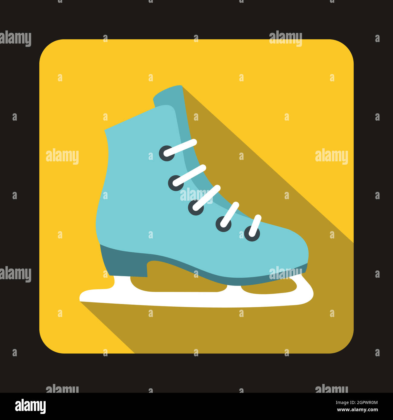 Skates icon in flat style Stock Vector Image & Art - Alamy