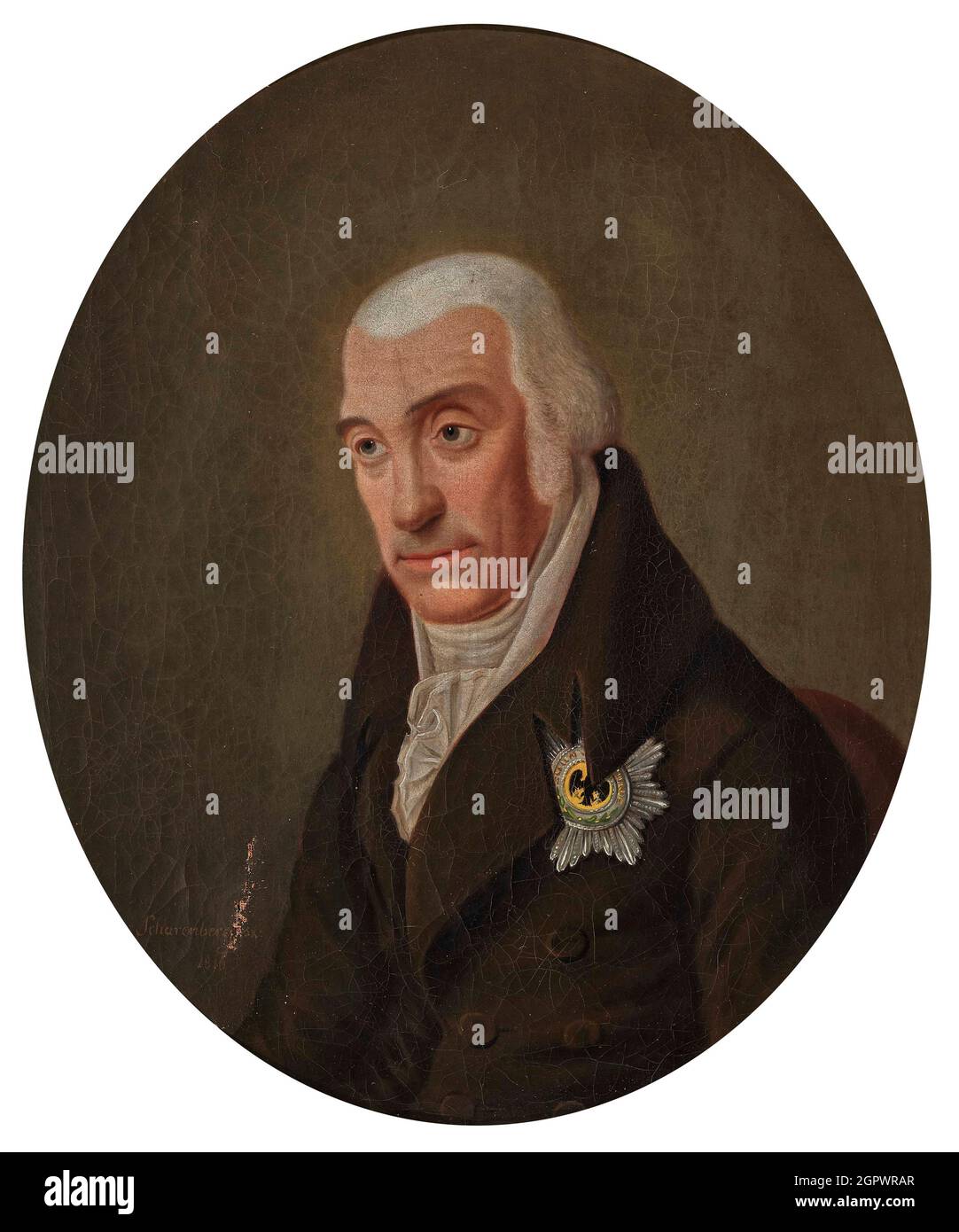 Portrait of Charles II, Grand Duke of Mecklenburg-Strelitz (1741-1816), 1816. Private Collection. Stock Photo