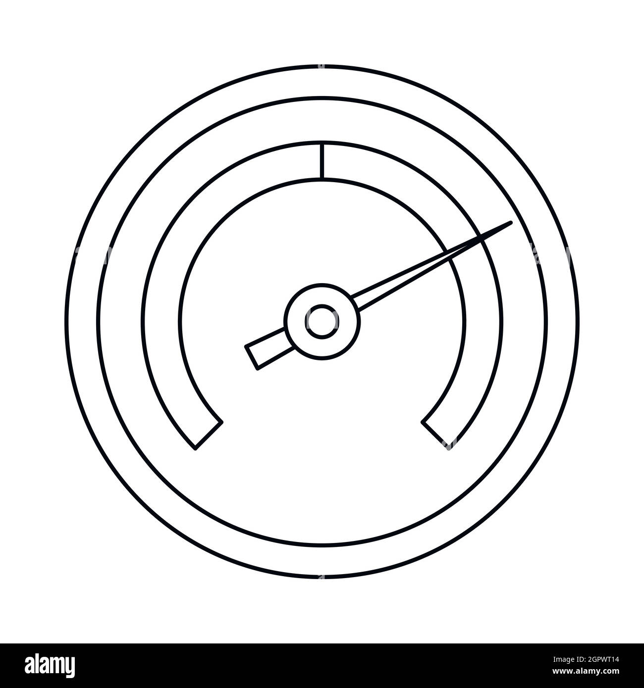 Speedometer icon, outline style Stock Vector Image & Art - Alamy