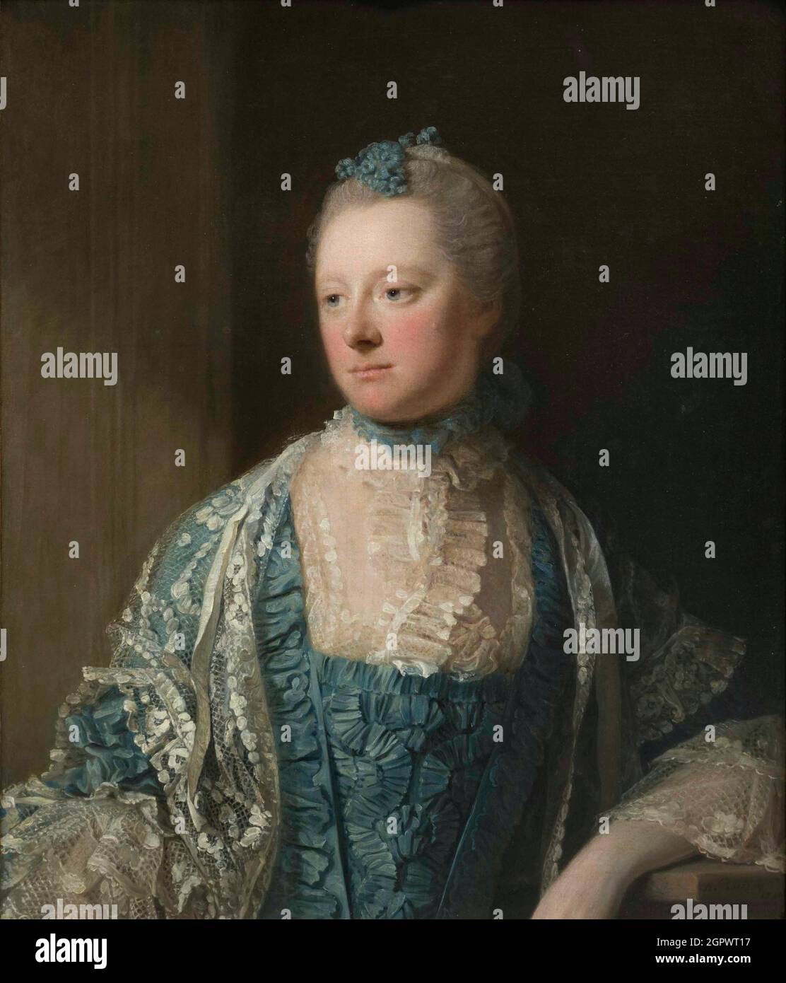 Portrait of Elizabeth, Countess of Salisbury, n&#xe9;e Keet (1721-1776), 1769. Found in the Collection of the Mus&#xe9;e des Beaux-Arts, Bordeaux. Stock Photo