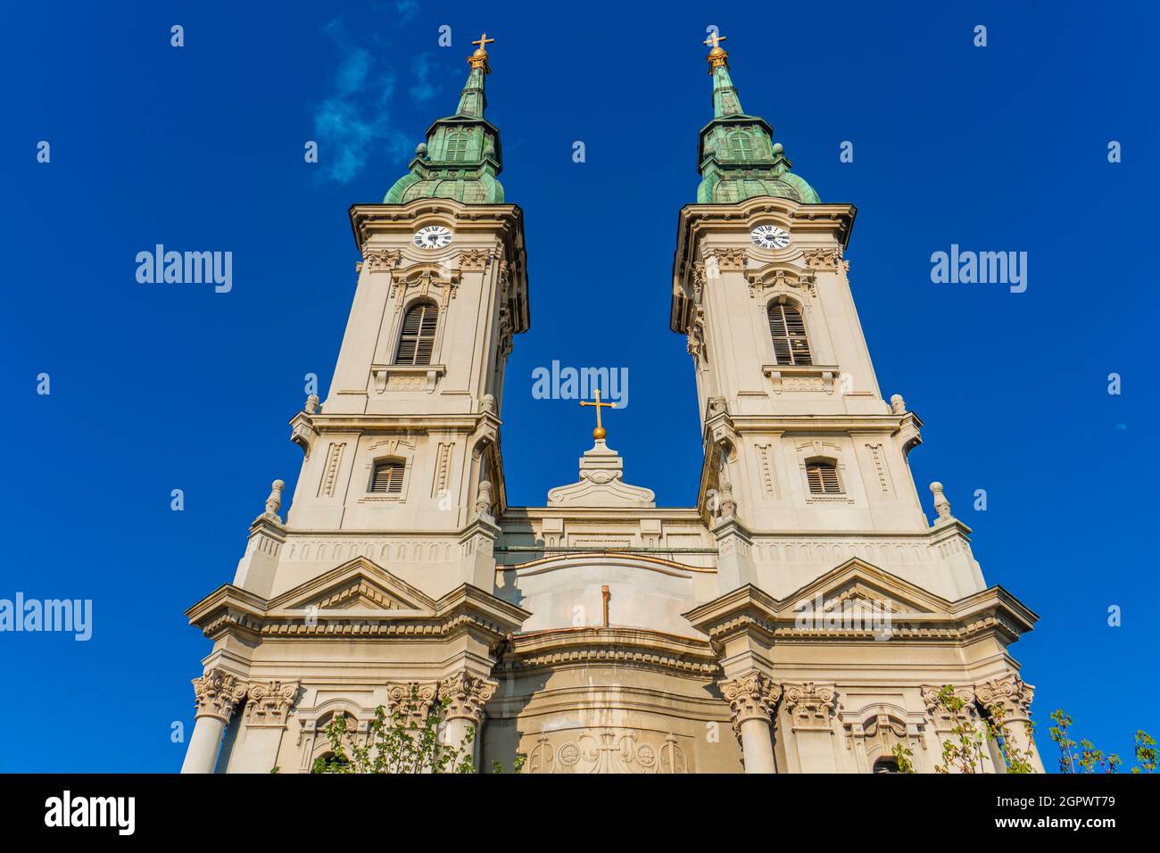 Detail of Serbian orthodox church Assumption of Holy Virgin in Pancevo, Serbia Stock Photo