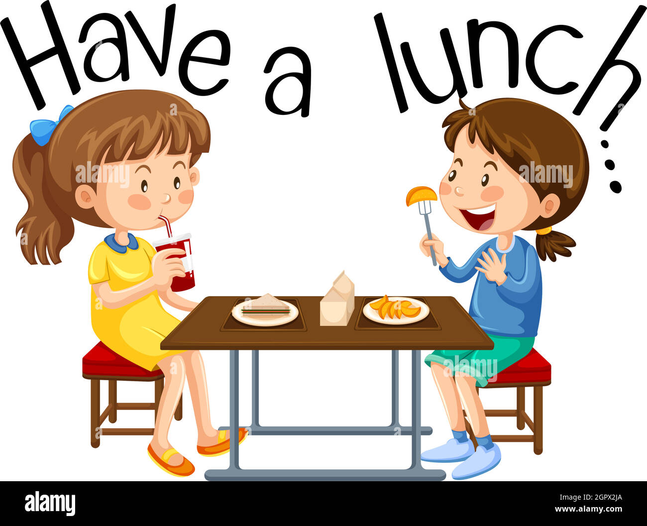 Girls are Having a Lunch Stock Vector Image & Art - Alamy Girls are Having a Lunch Stock Vector Image & Art - Alamy