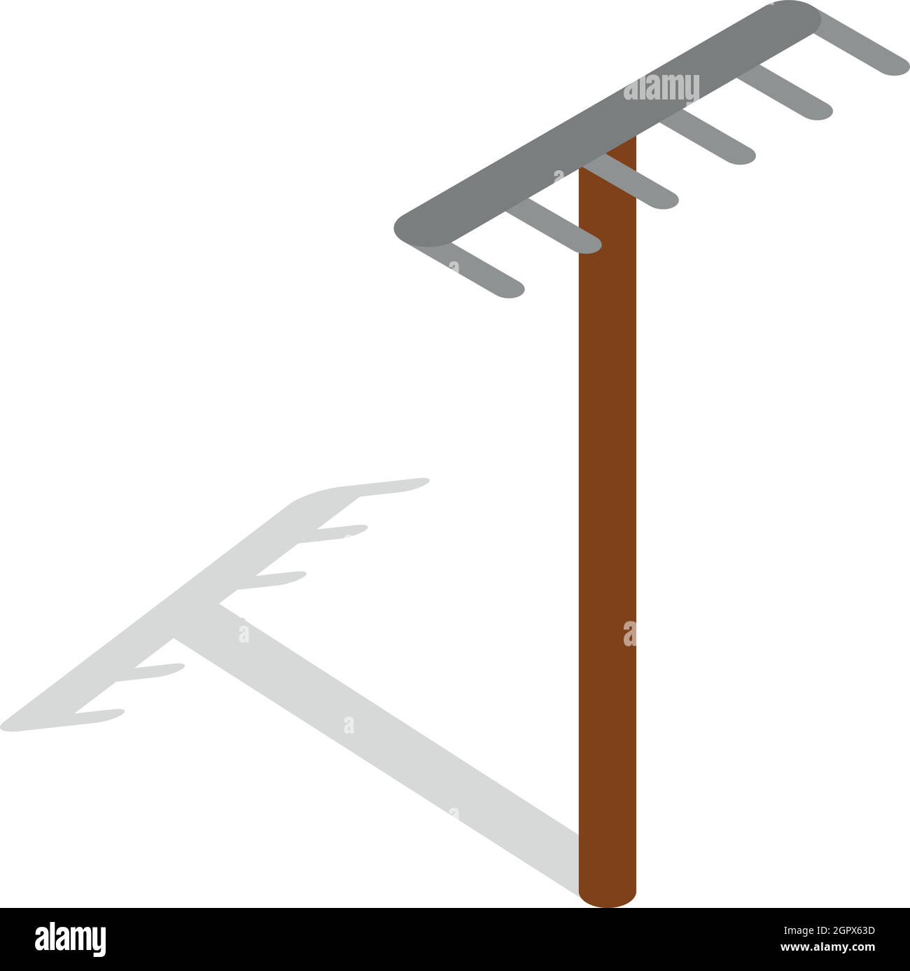 Rake icon, isometric 3d style Stock Vector Image & Art - Alamy