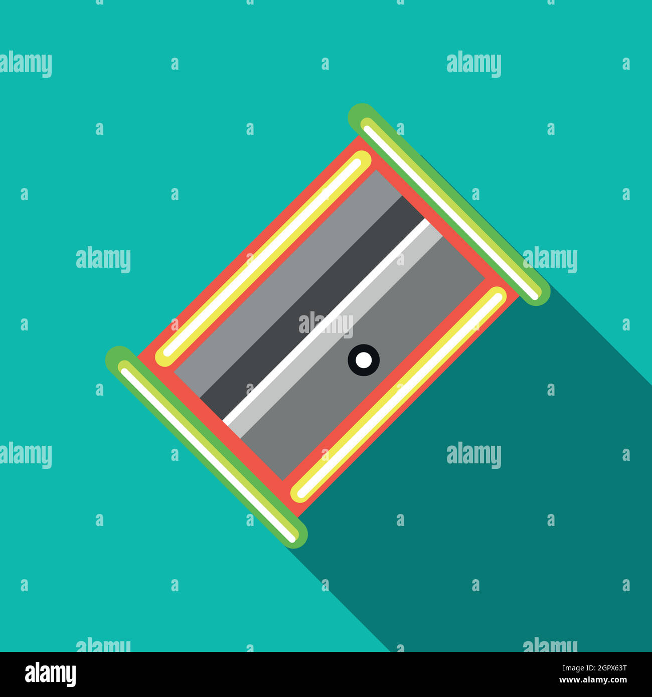 Pencil sharpener icon in flat style Stock Vector Image & Art Alamy