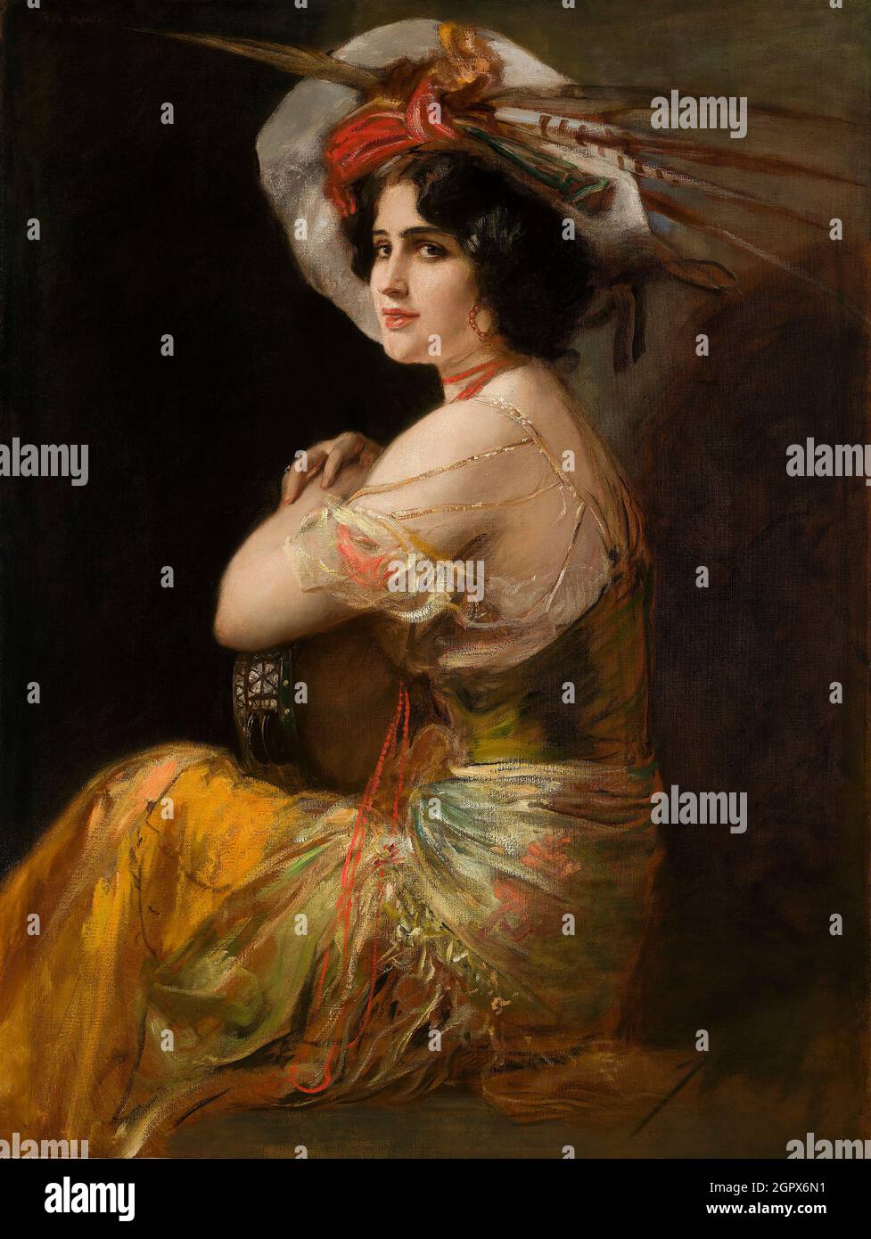 Rosario Guerrero as Carmen, c. 1908. Private Collection. Stock Photo