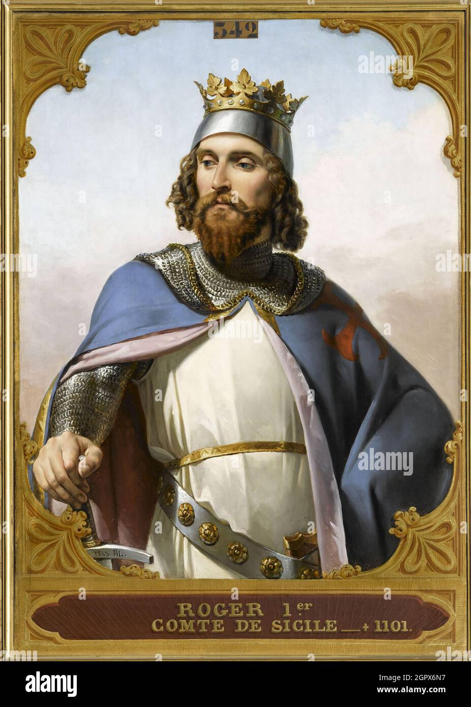 Roger I of Sicily (1031-1101), 1840s. Found in the Collection of the ...