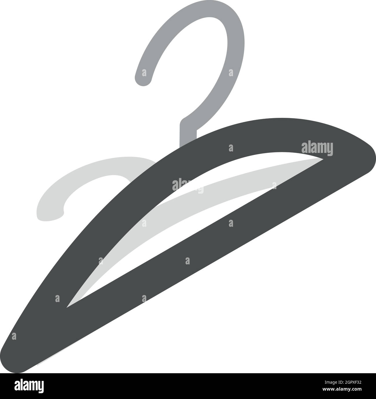 Hanger icon, isometric 3d style Stock Vector
