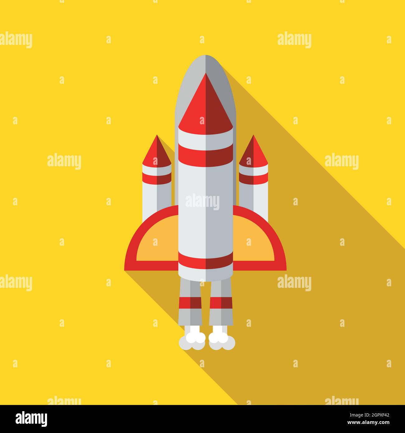 Space shuttle icon in flat style Stock Vector Image & Art - Alamy