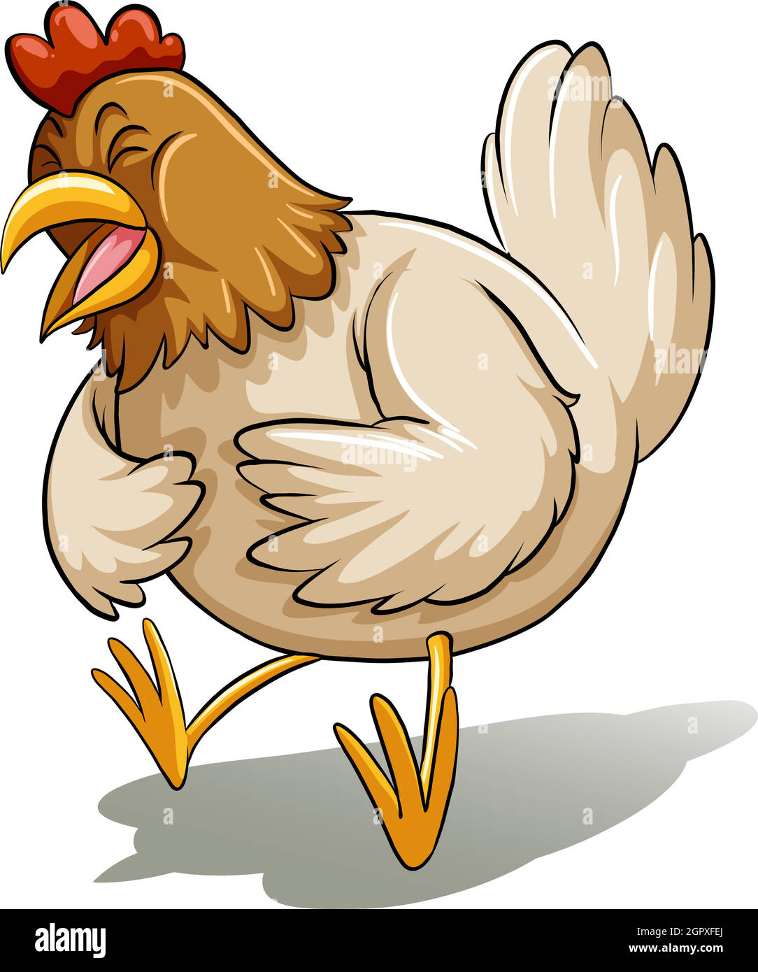 Fat mother chicken Stock Vector Image & Art - Alamy