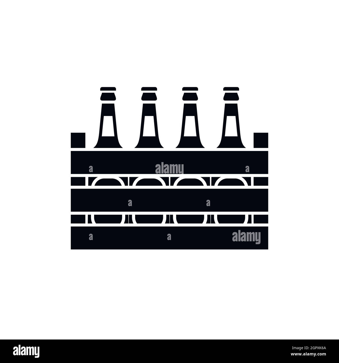Beer wooden box icon, simple style Stock Vector Image & Art - Alamy