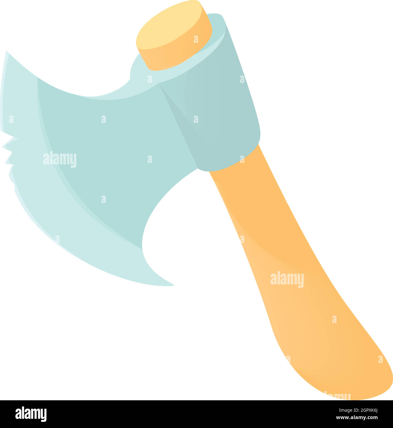 Wooden axe icon in cartoon style Stock Vector Image & Art Alamy