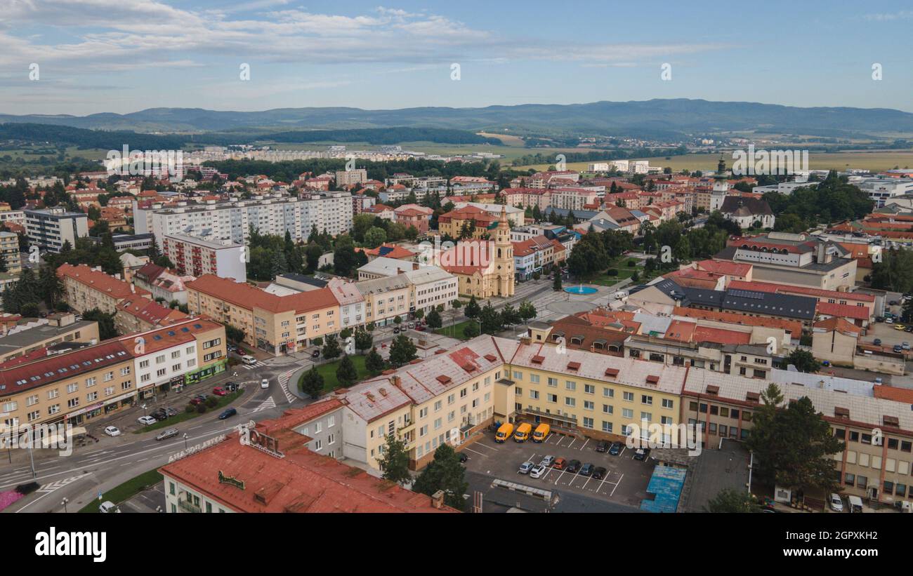 Aerial view of the city of Zvolen in Slovakia Stock Photo Alamy