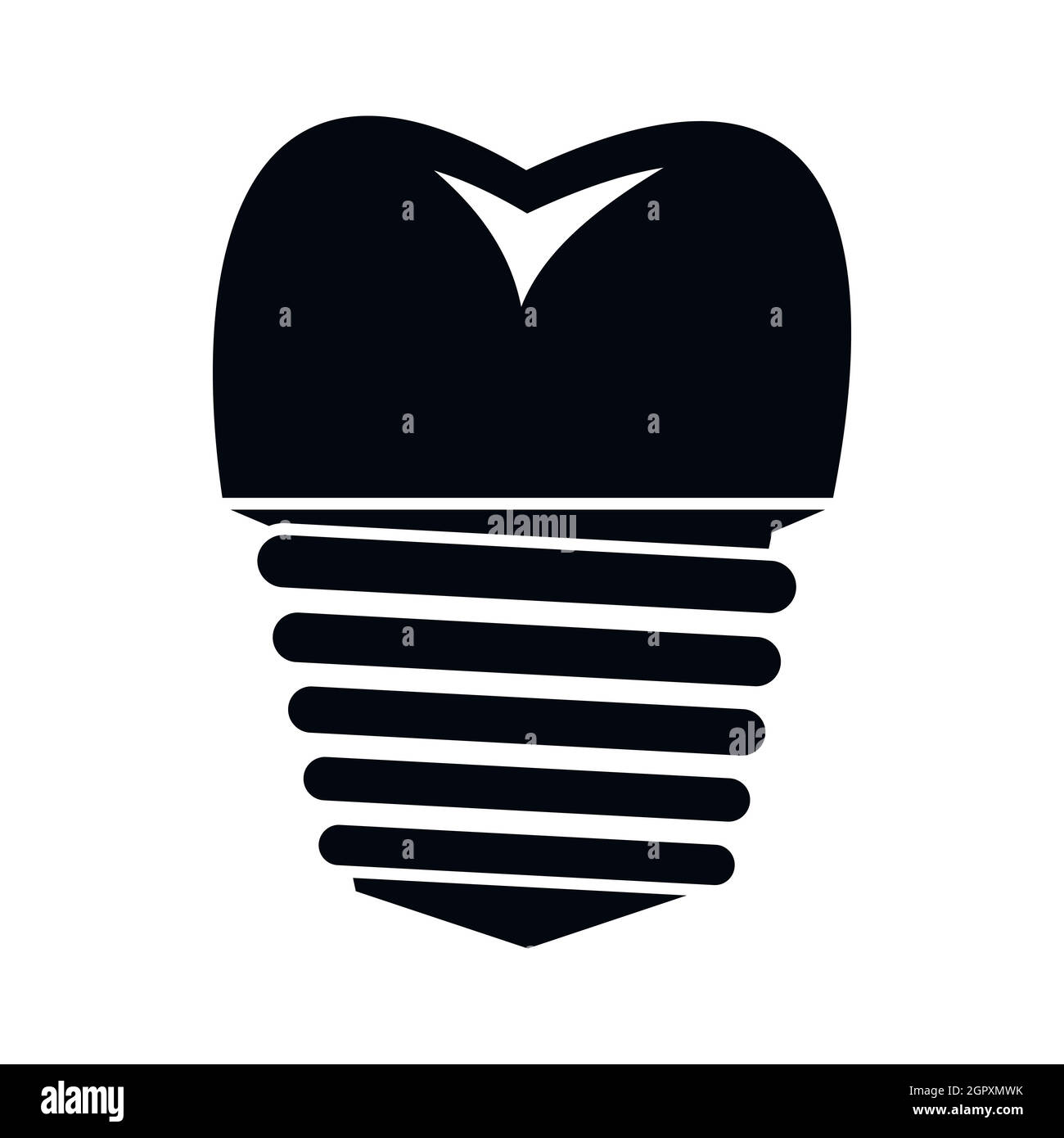 Tooth implant icon, simple style Stock Vector Image & Art - Alamy