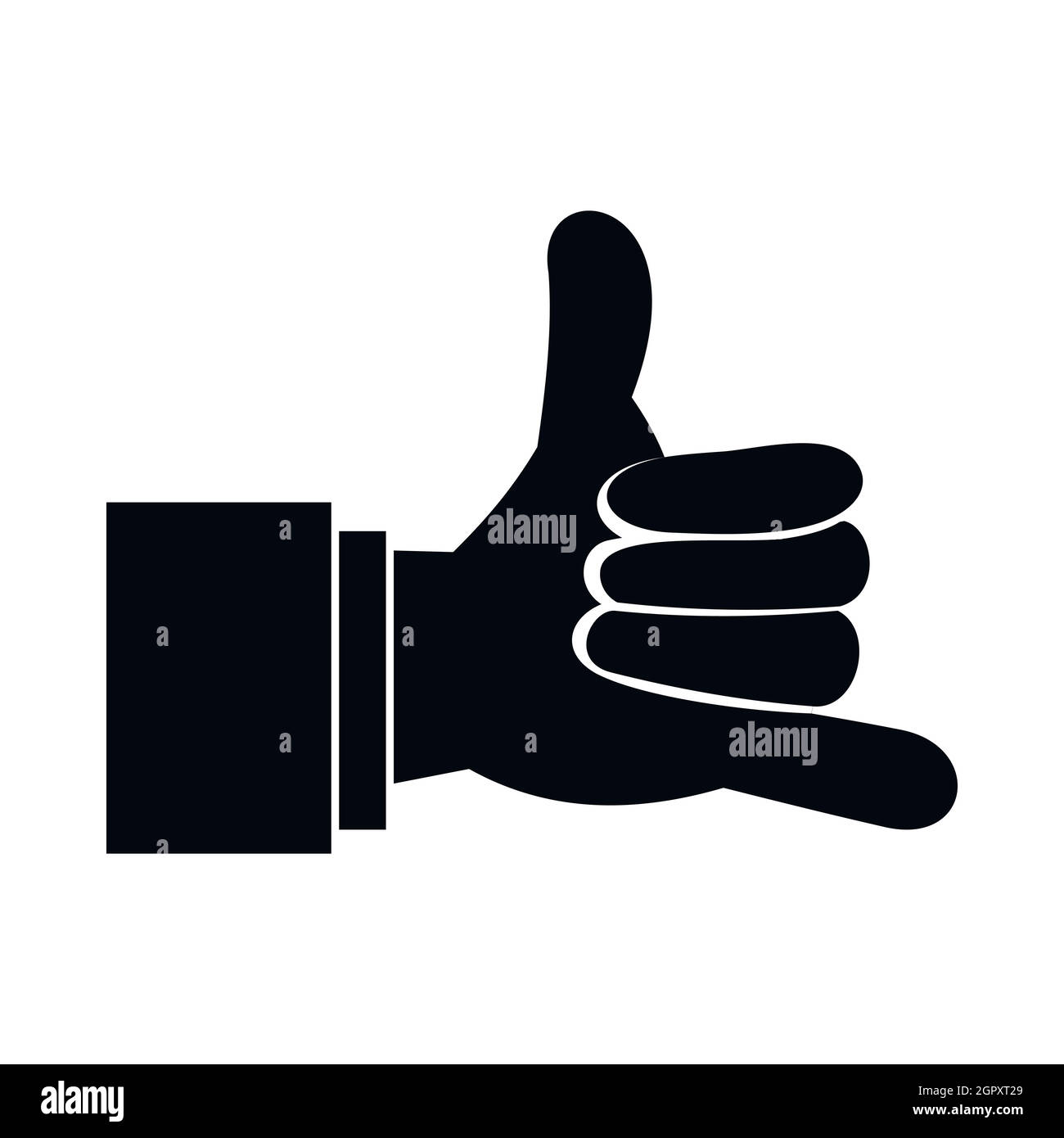 Hand gesture icon simple Cut Out Stock Images & Pictures - Alamy