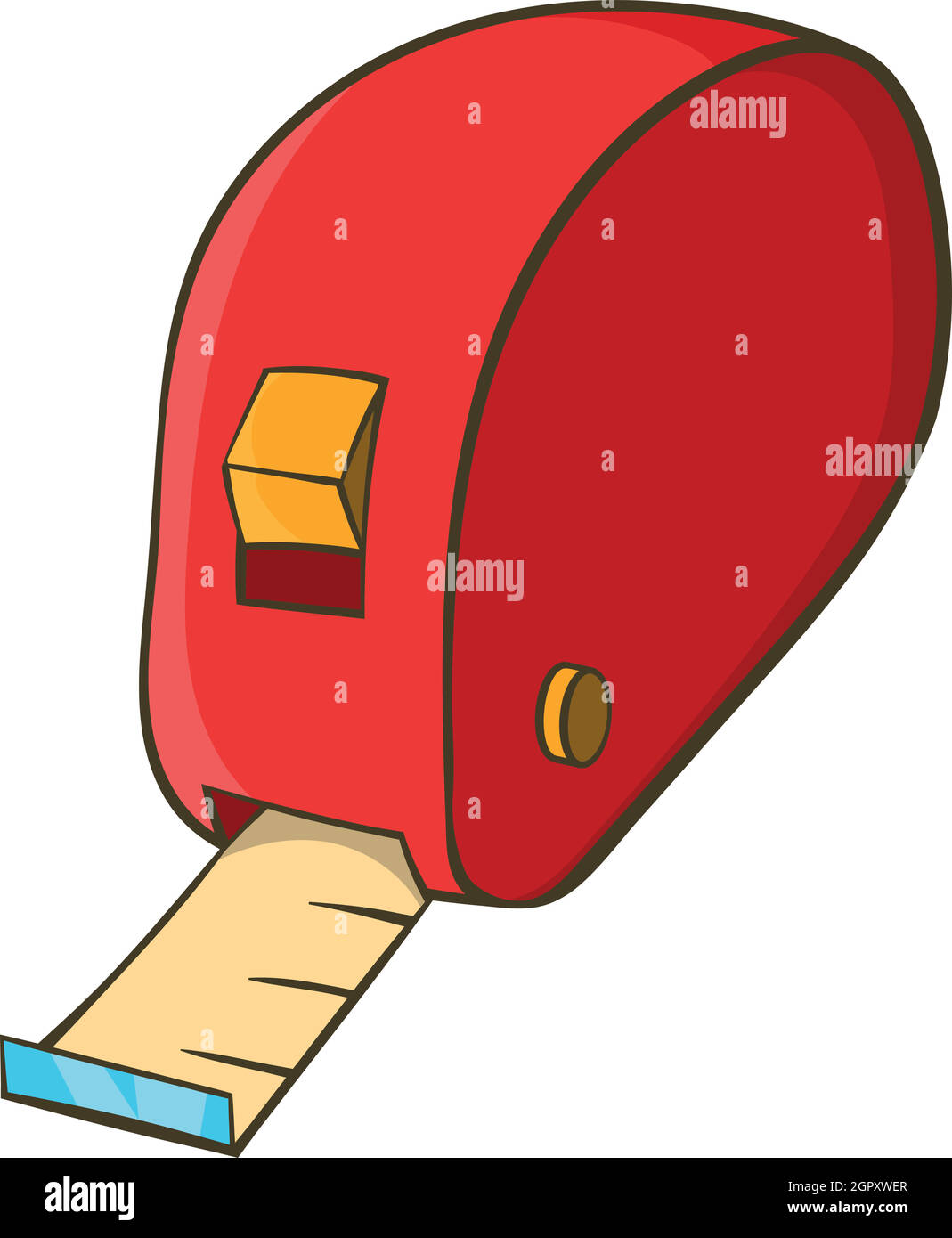Measuring tape icon, cartoon style Stock Vector Image & Art Alamy